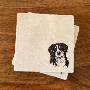 Bernese Mountain Dog Coasters | Bernese coasters, Bernese mom, Bernese dad, Bernese Mountain Dog gift, Bernese Mountain Dog decor, Bernese