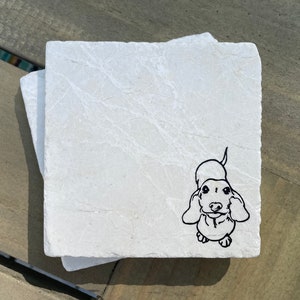 Dachshund Marble Coasters |Dachshund mom, Dachshund dad, dachshund home, wiener dog decor, dachshund decor, wiener dog gift, dachshund gift