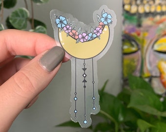 Vinyl Moon Transparent Sticker