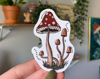 Vinyl Mushroom Sticker