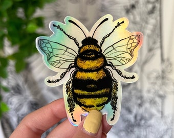 Vinyl Metallic Bee Sticker