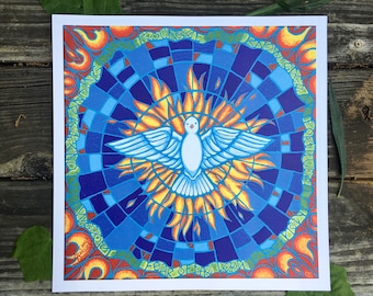 Gifts of Holy Spirit Original Art Christian Catholic Greeting | Etsy