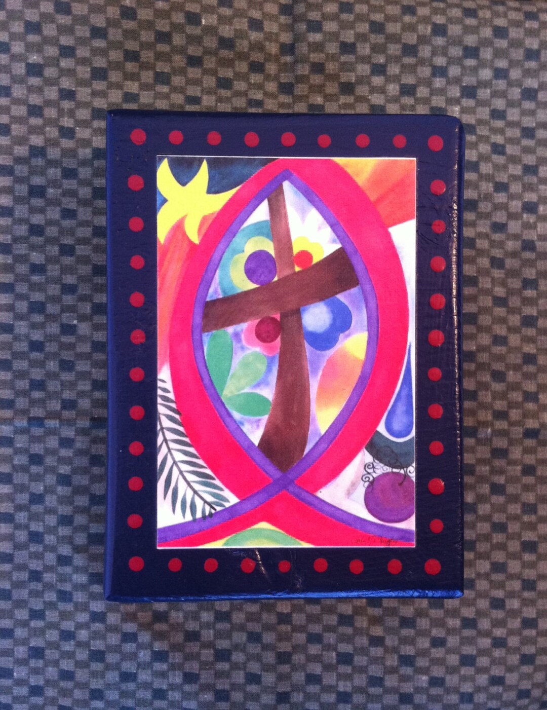 Ichthys Art Block Original Art Print Wood Block Art Print Etsy