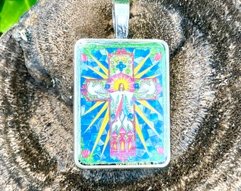 Jesus, I Trust in You pendant charm