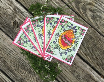 Immaculate Heart of Mary, Mother's Day gift card, Catholic card, Religious card, Catholic Christian art, blank greeting cards handmade set