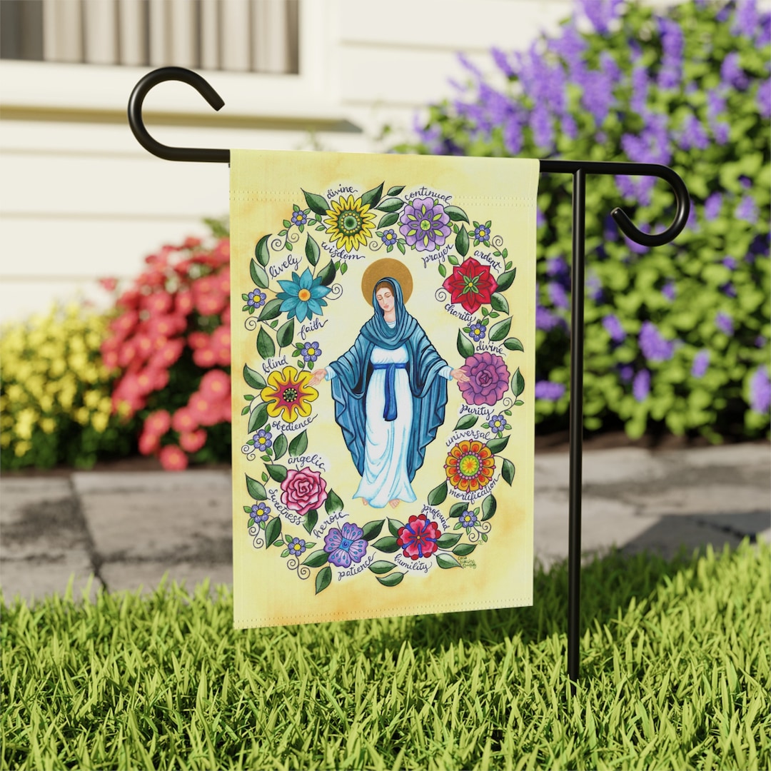 Garden & House Banner Virtues of Mary - Etsy