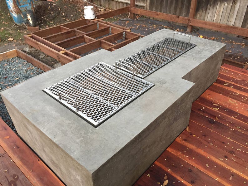 Custom Stainless Steel Fire Pit Grate and replacement BBQ Etsy