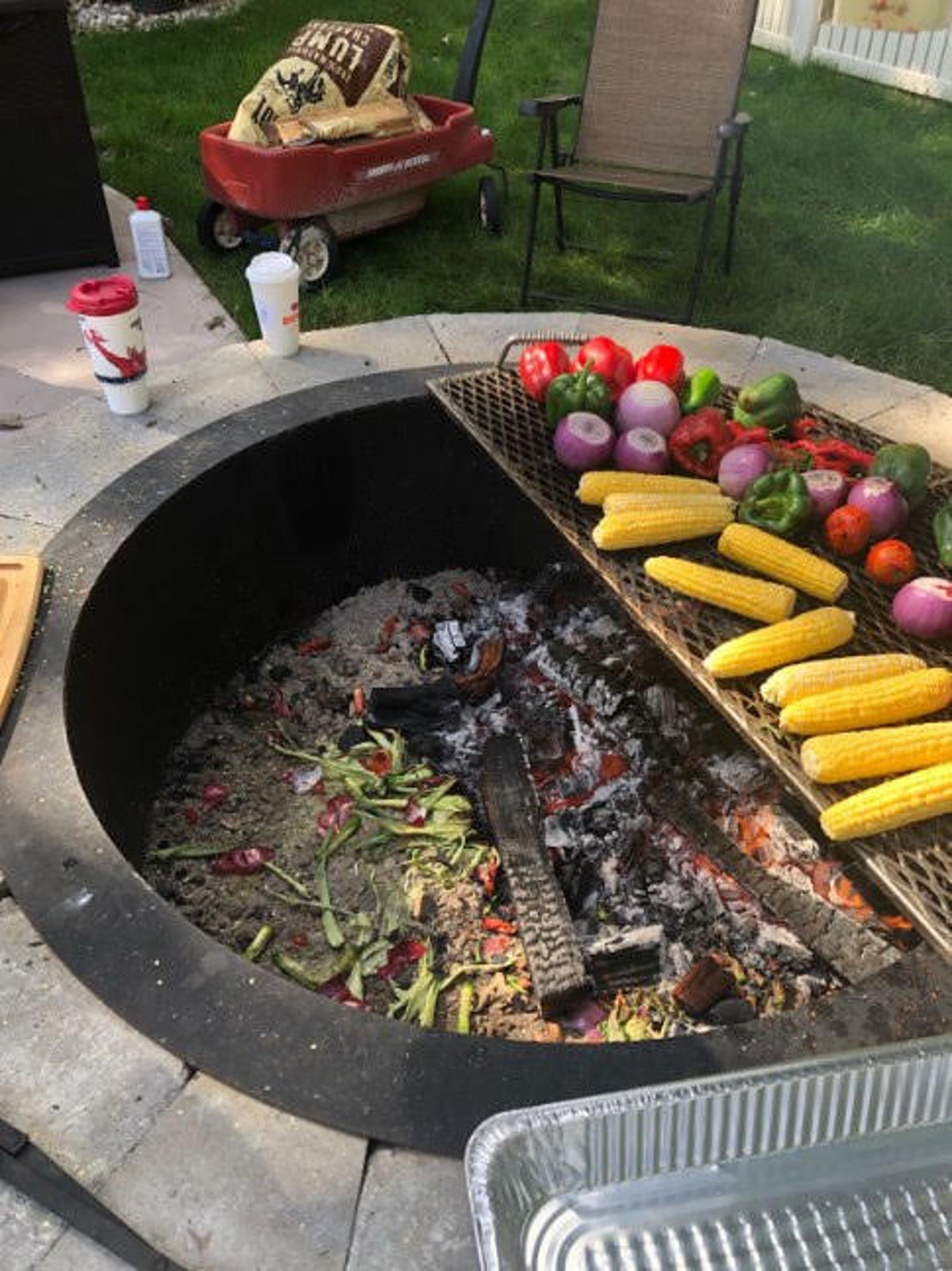 Custom Stainless Steel Fire Pit Grate and replacement BBQ Etsy
