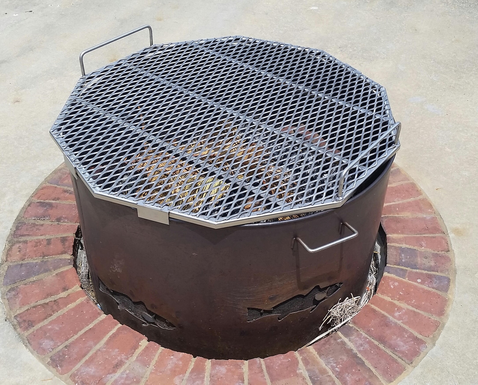 Custom Stainless Steel Fire Pit Grate and Replacement BBQ Etsy