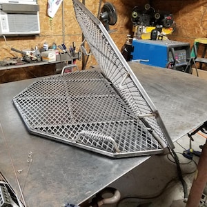 36&quot; Stainless steel half grates with hinges