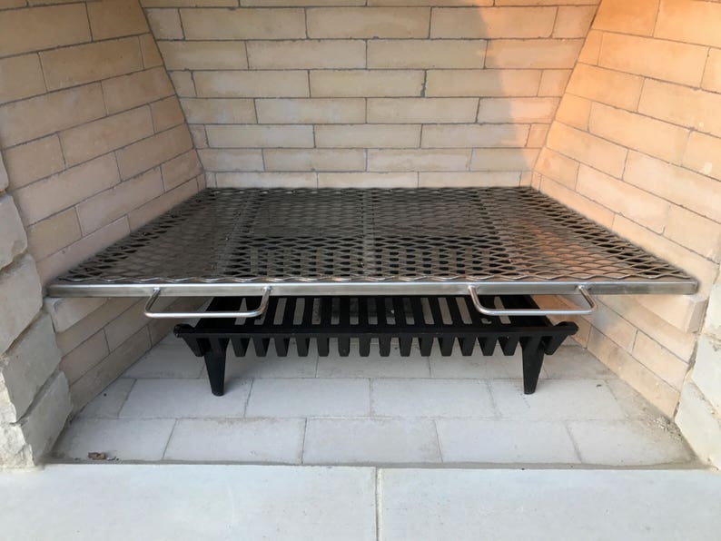 Custom Stainless Steel Fire Pit Grate and Replacement BBQ Etsy