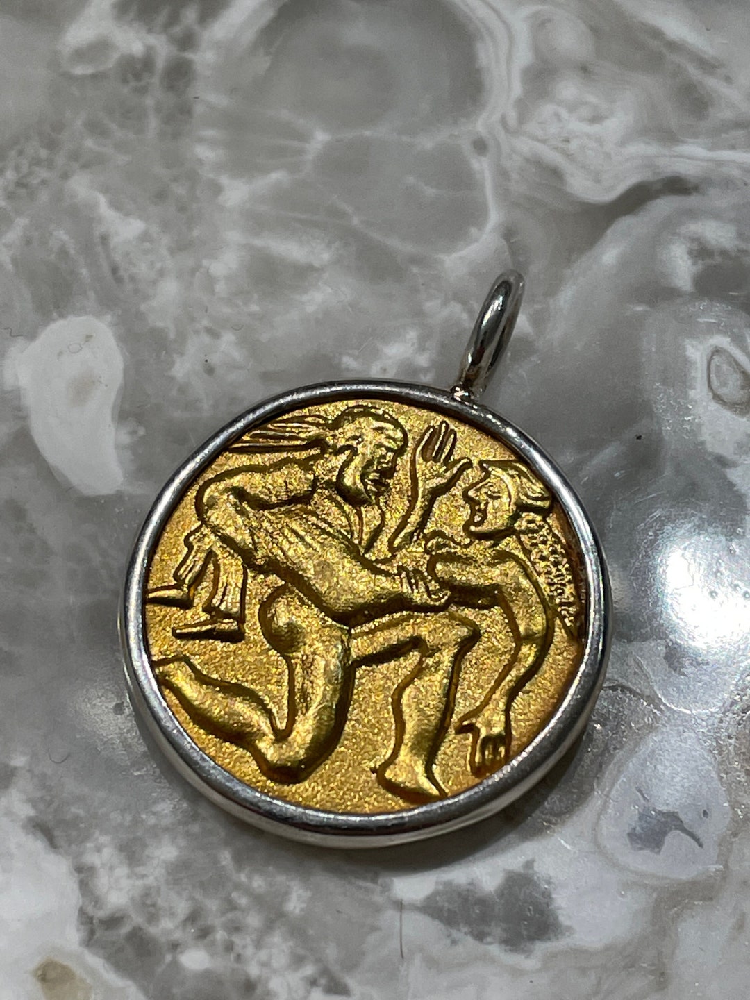 Satyr and Nymph Coin - Etsy