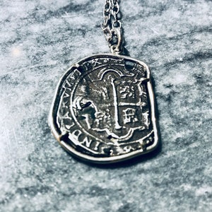 Atocha Coin Pendant- Atocha Custom Bezeled-All Sterling Silver