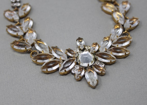 Vintage Handmade Czech Glass Necklace Signed Husa… - image 4