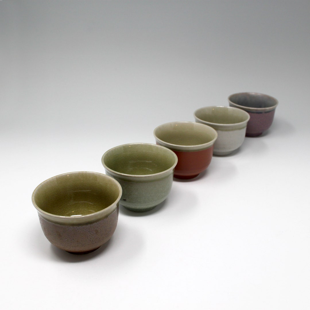 Vintage UTSUWANOYAKATA Japan. the Art of Tableware Set of 5 Teacups Etsy