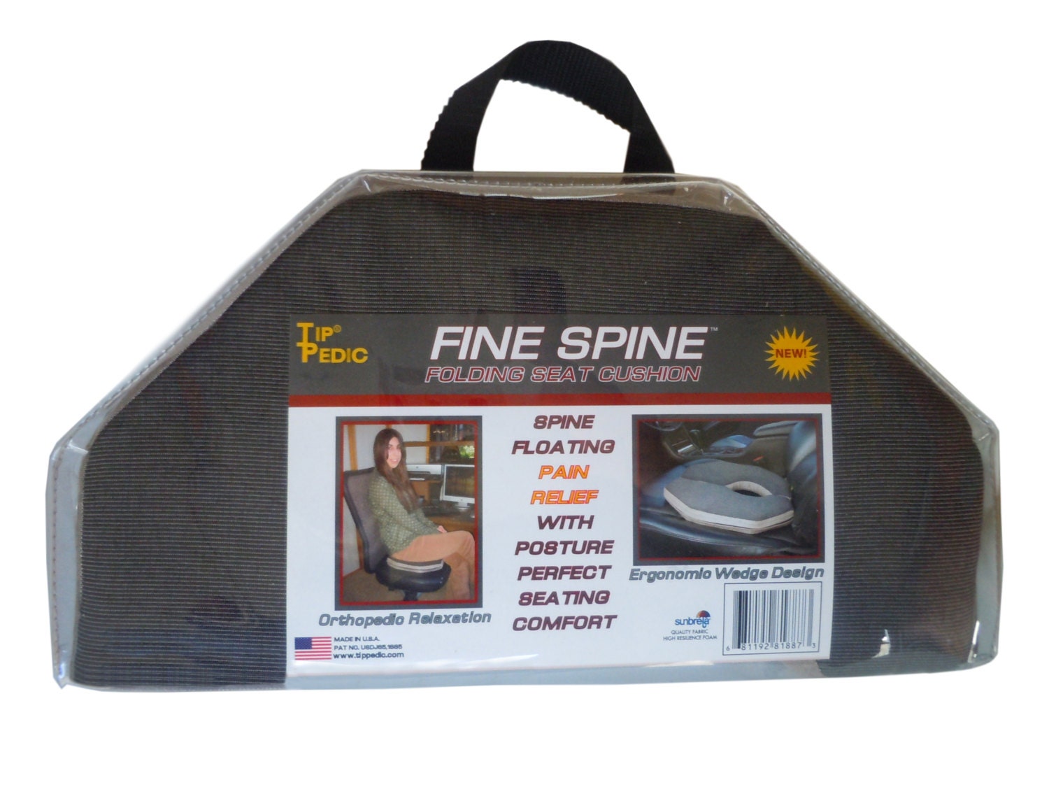Fine Spine. Coccyx Cushion Comfort Tailbone Cushion Support for Sciatica  Pain Relief. Bonus Coccyx Cushion Carry Case. 