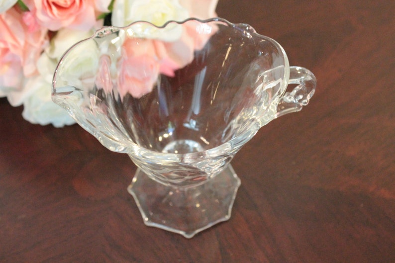 Clear Glass Creamer Heisey Glass Waverly Pattern Etsy