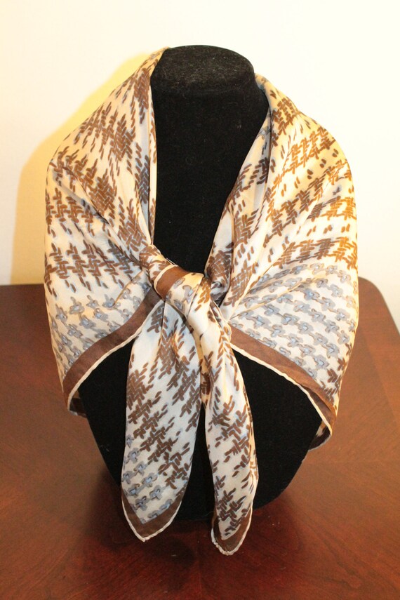 Large Square Silk Scarf – Signed Rudi Gernreich