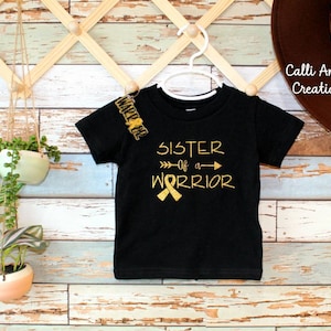 Sister of the Warrior-Krebs Shirt, Kinderkrebs, Kinderkrebs