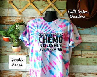 XS-XL Adult Tie Dye Port/IV Access Shirt|Zipper Shirt|Cancer|Breast Cancer