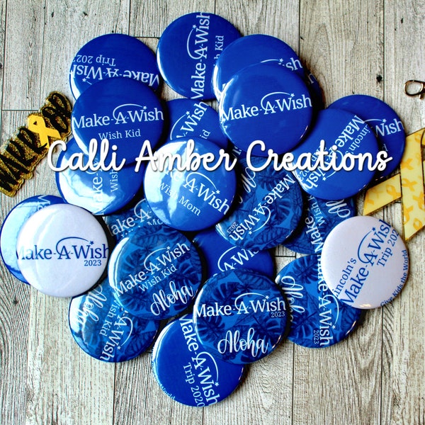 Make a Wish Pins | Family Pins | Make a Wish Family | Childhood Cancer | MAW