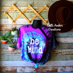 Tie Dye Port Access Shirt: Be Kind Zipper Shirt