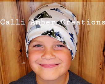 Boy's Chemo Hat/Beanie | Turban | Cancer | Childhood Cancer | Kids Cancer | Chemo | Alopecia