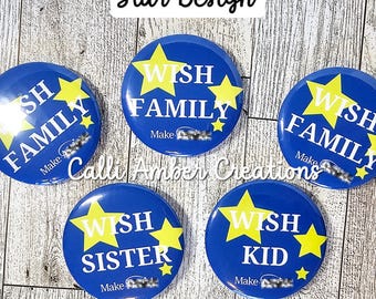 Kids Wish Trip | Wish Buttons | MAW Family | Childhood Cancer | Wish Pins