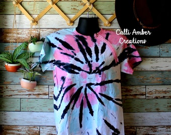 Adult Tie Dye Port Access Shirt: Short Sleeve Zipper Shirt