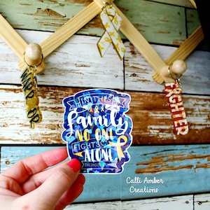 Childhood Cancer Awareness Water Resistance Stickers|Kids Cancer|FREE SHIPPING