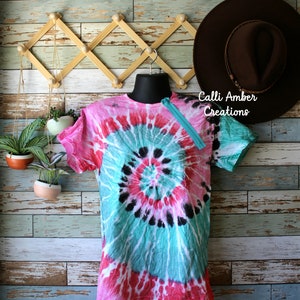 Adult Tie Dye Port Access Shirt | Zipper Shirt | Cancer Shirt| Breast Cancer