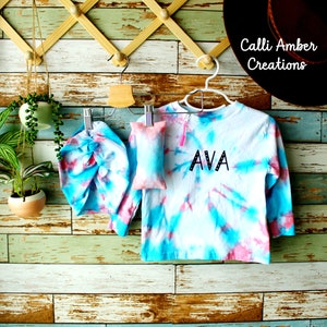 Youth Chemo Set | Tie Dye Port Shirt, Port Pillow & Beanie | Zipper Shirt | Cancer | Chemo Turban