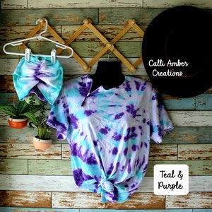 Tie Dye Chemo Port Shirt & Beanie Set: Adult Cancer Care