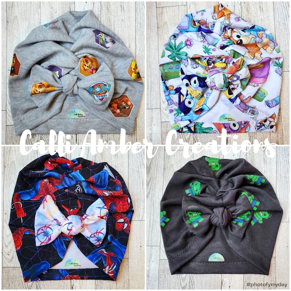 Bonnet Chimio Enfant - Jersey Doux, Motif étoiles, Turban Doublé, Taille 3-8 Ans, Pour Cuir Chevelu Sensible Pendant Traitement
