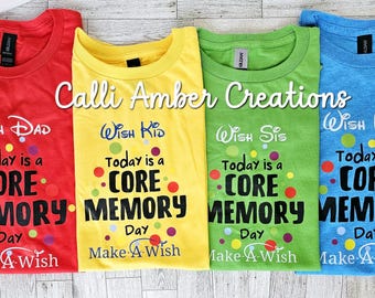 Core Memory Wish Shirt |  Kids Wish Trip | Make a Wish Shirt  | Matching Family Shirts |
