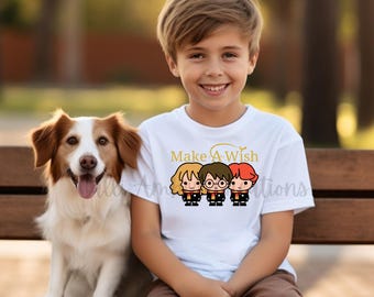 Camiseta infantil H. Potter Wish Trip / Camiseta a juego para toda la familia