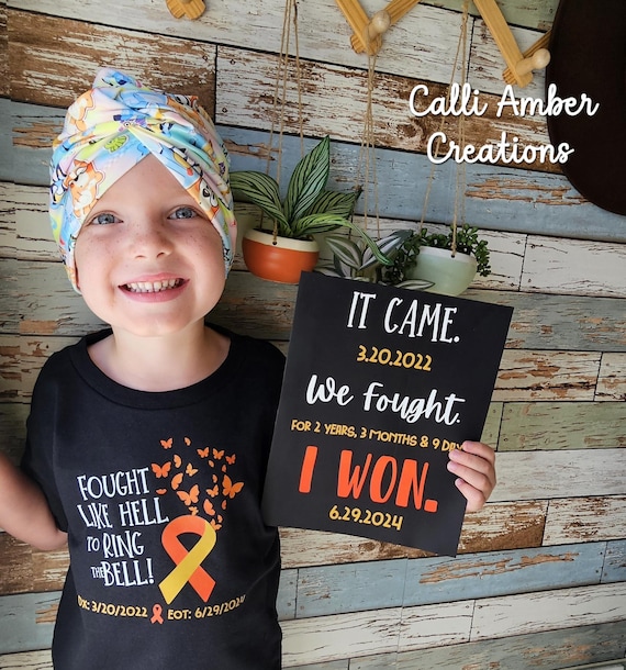 End of Treatment Childhood Cancer Shirt: Ring the Bell!