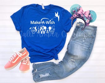 Pide un deseo Ratón y amigos / Camiseta contra el cáncer / Cáncer infantil / Cáncer infantil / MAW