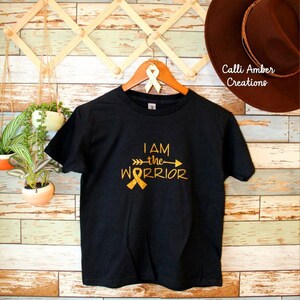 I am the Warrior-Cancer shirt, kids cancer, childhood cancer