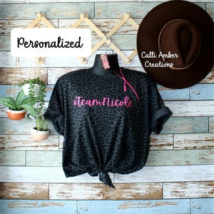 Animal Print Port Access Shirt: Zipper Chemo Shirt
