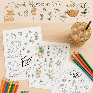 Cute Printable Coloring Pages – Plants | Downloadable PDF