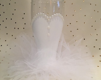Braut Bierglas, handbemaltes Braut Bierglas, Hochzeit Biergläser, Junggesellinnenabschied Bierglas
