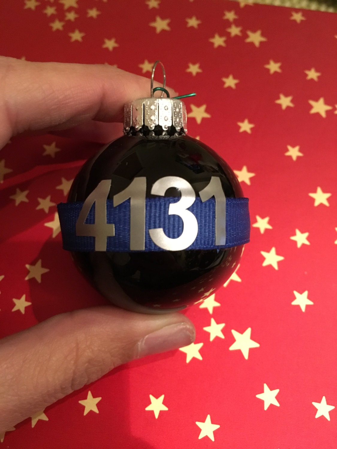 Thin Blue Line Ornament - Etsy thin-blue-line-ornament-etsy