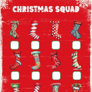 Xmas Squad Mini Box Savings Challenge | LOW INCOME| Digital Download | Unique Printable Design | Instant Download!