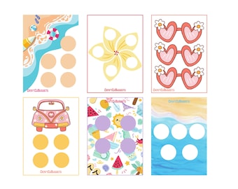 Summer Vibes Micro/Tiny Savings Challenges | LOW INCOME| Digital Download | 6 Unique Printable Designs | Instant Download!