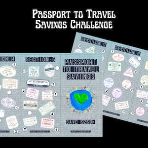 Uitdagingsbundel Paspoort Travel Scratch Off | 6 uitdagingen |  Fysiek product | Gratis verzending, alleen in de VS