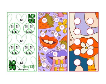 A6 Groovy Savings Challenges | LOW INCOME| Digital Download | 3 Unique Printable Designs | Instant Download!