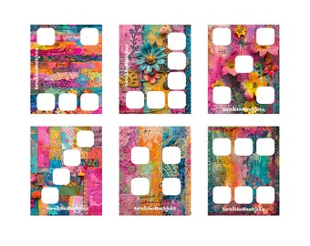 Vibrant Floral Tiny Savings Challenges | LOW INCOME| Digital Download | 6 Unique Printable Designs | Instant Download!