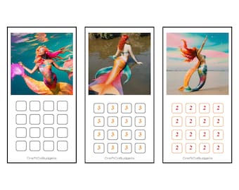 A6 Mermaid Savings Challenges | LOW INCOME| Digital Download | 3 Unique Printable Designs | Instant Download!