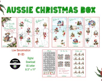 The Aussie Christmas Savings Box | Instant Download | BONUS Games | Dashboard Included
